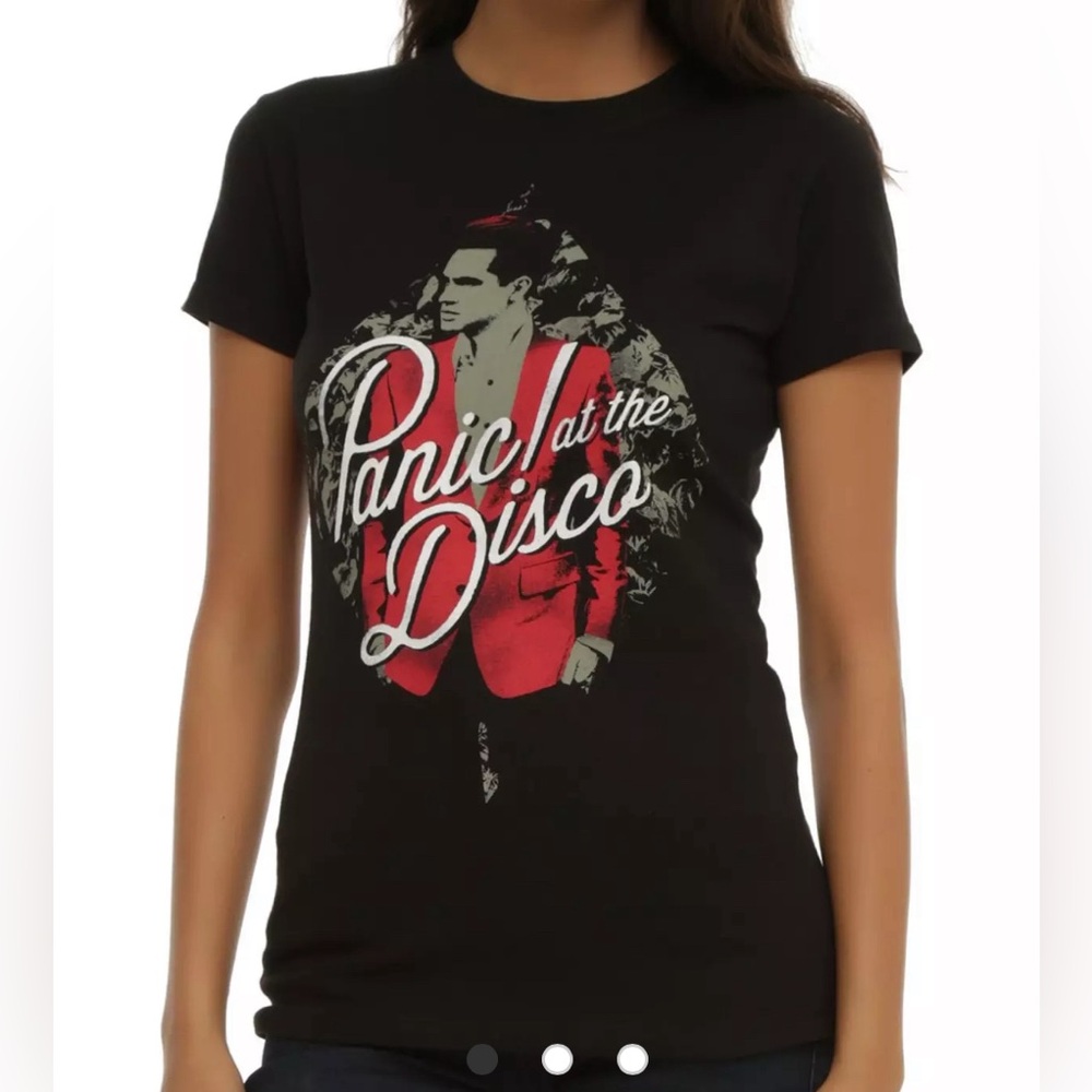 Panic at the Disco Diamond Red Jacket Tee Hot Topic Small XS  PATD